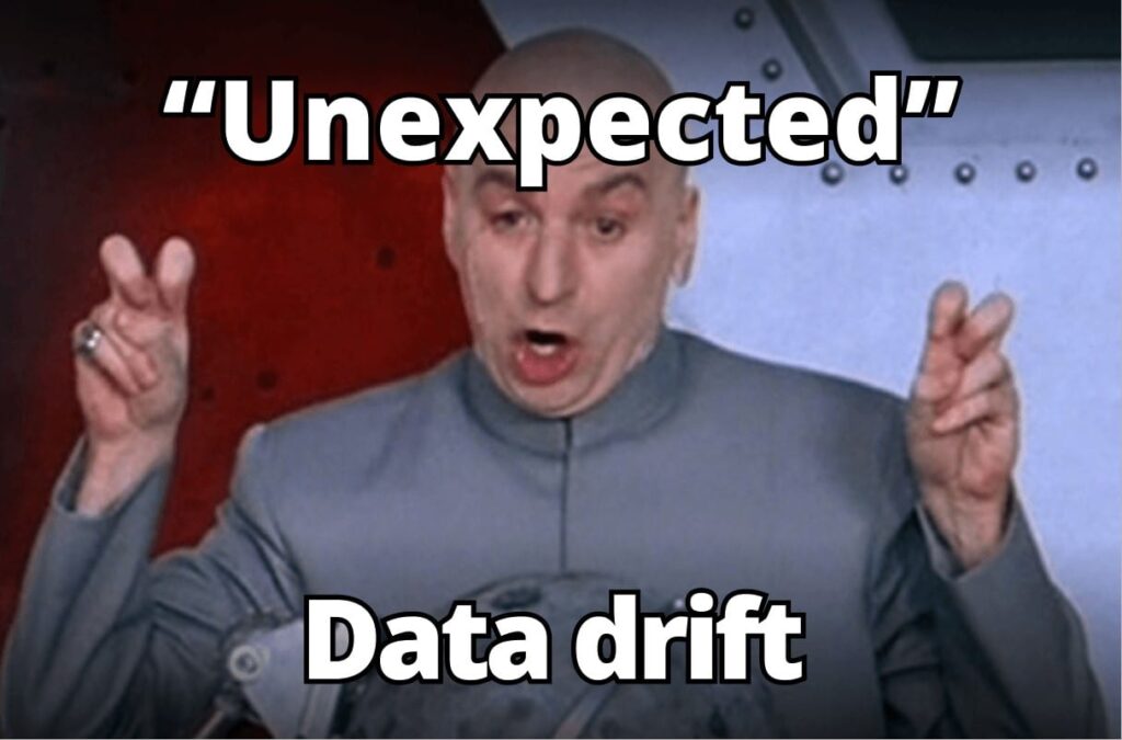 "Unexpected" data drift